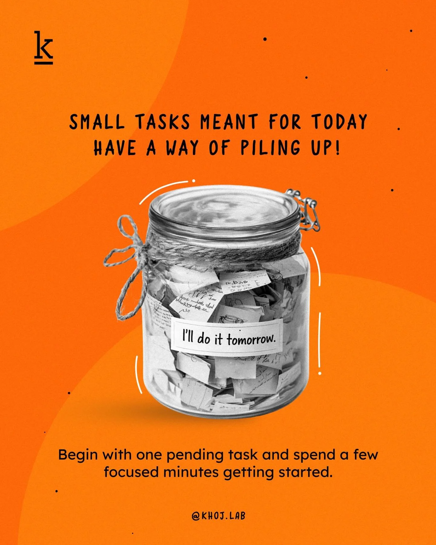 How many times can you say &ldquo;I&rsquo;ll do it tomorrow&rdquo; before the pile becomes too big?📚

The problem is these aren&rsquo;t just tasks. They&rsquo;re open loops.

Each unfinished thing takes up a little space in our mind. One email. One 