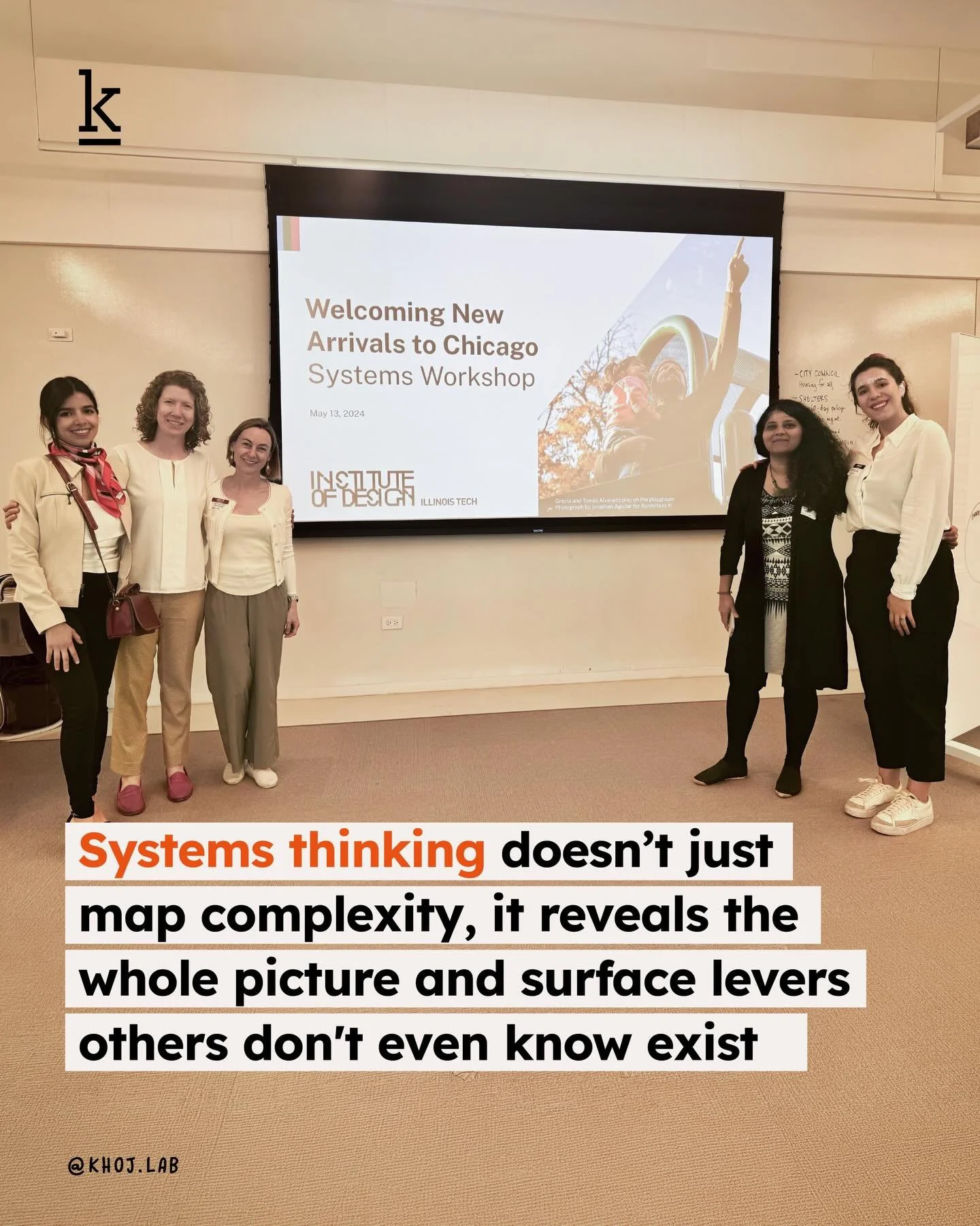 Throwback to 2024, pro bono work by Khoj Lab.

In collaboration with Catherine Pansard , Jessica Meharry, Daniela V&eacute;lez, and Eva Althaus, this project focused on Chicago&rsquo;s new arrivals situation, where a rapid increase in migrants put pr
