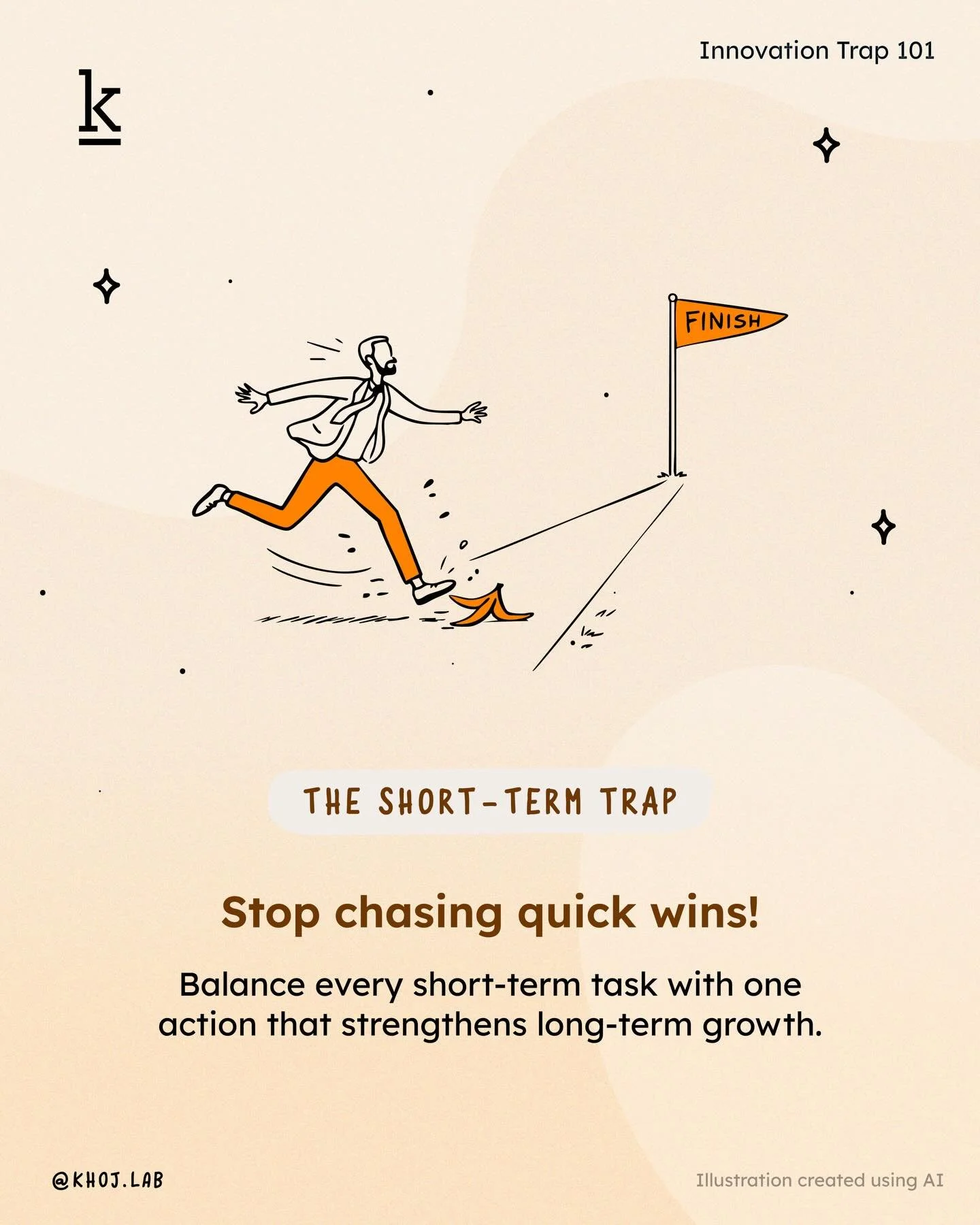 Have you ever rushed through work just to get it done, to close tasks, hit deadlines, clear your plate, only to come back later and redo the same thing, and realize nothing meaningful actually moved? ⏳

That&rsquo;s the short-term trap.

It&rsquo;s w