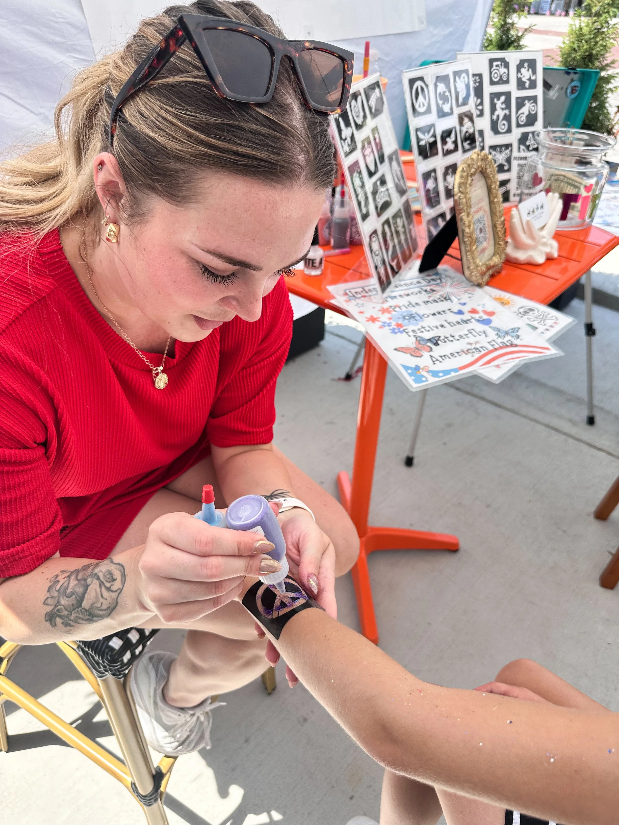 Glitter tattoo artist Columbus ohio