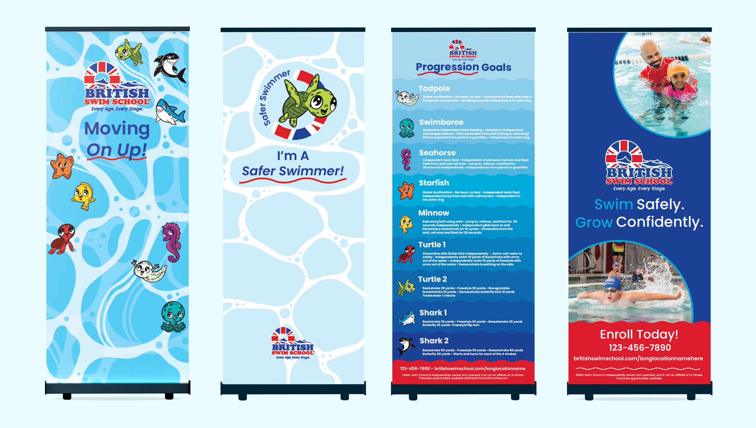 Example of 4 banner designs