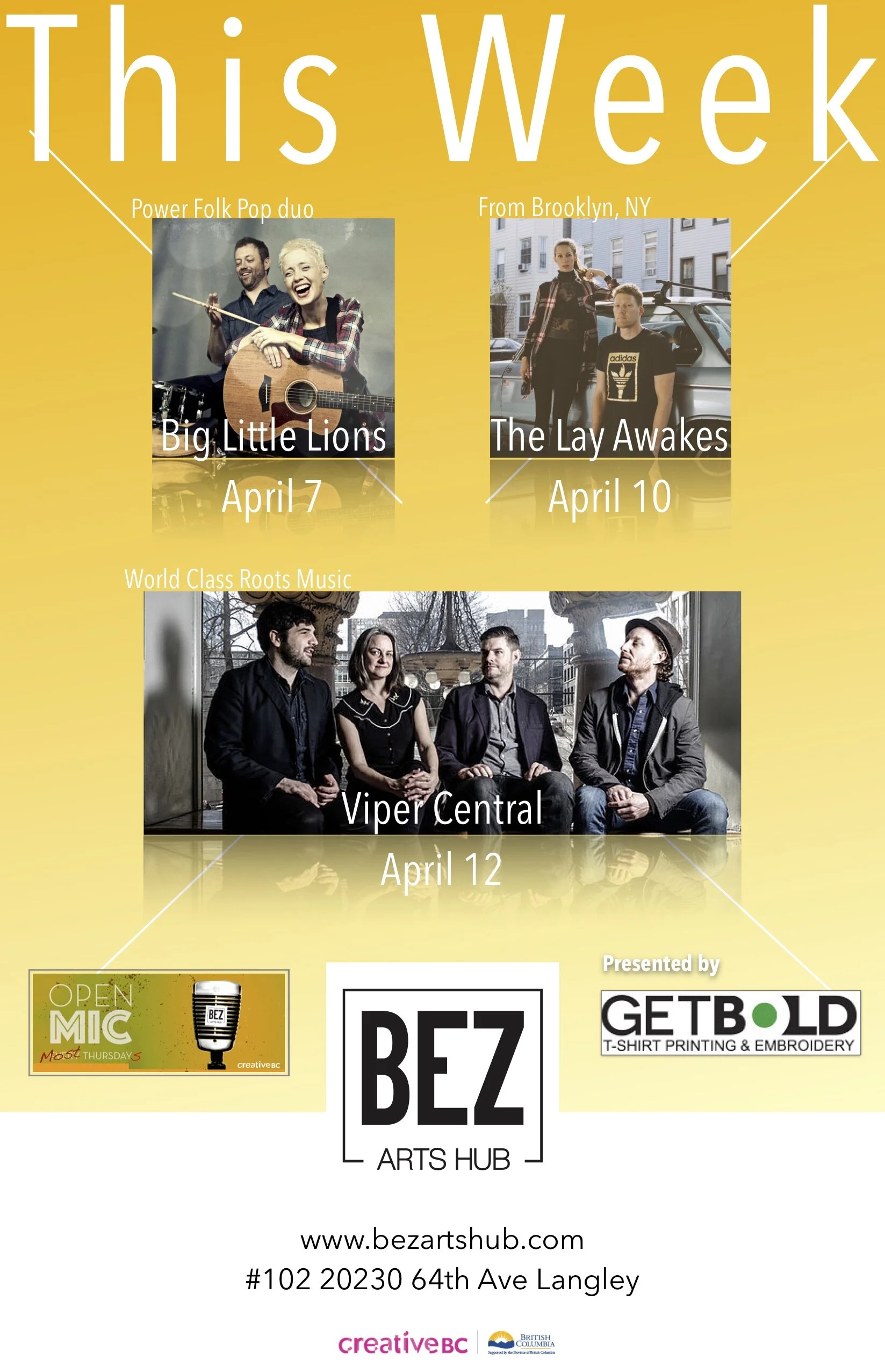 Big Little Lions, The Lay Awakes, Viper Central (Copy)