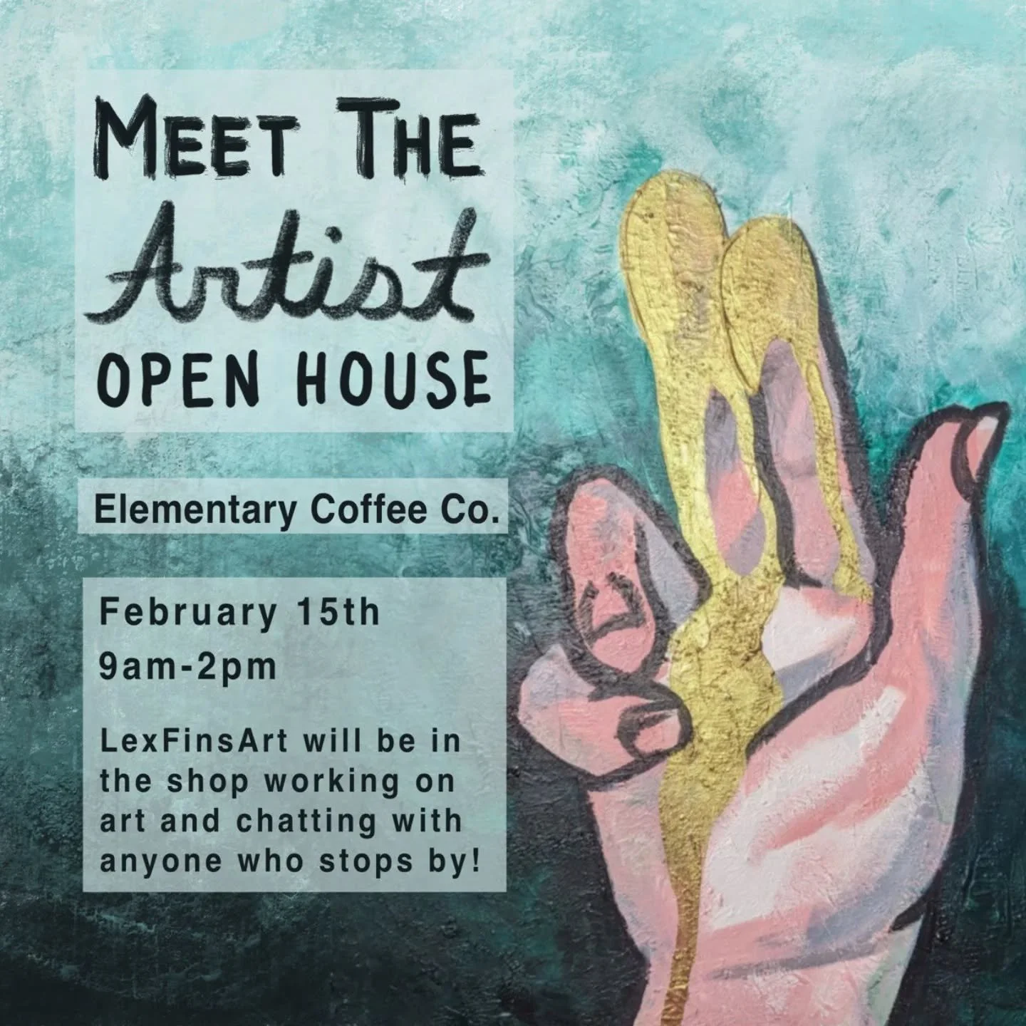 Come out to see me this weekend, chat art, check out the gallery and grab a hot drink from @elementarycoffeeco 
.
.
.
#localart #localbusiness #harrisburg #gallery #art