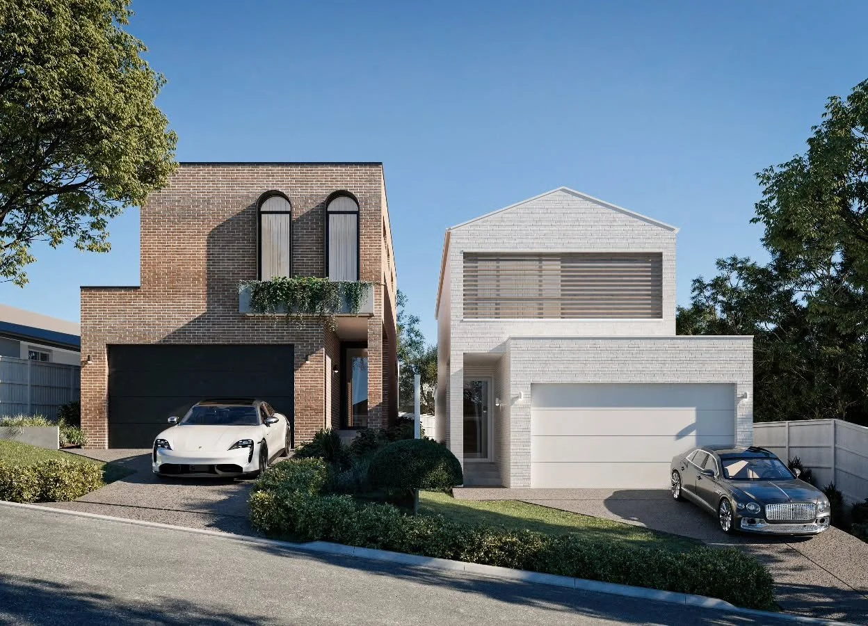 Two homes, two moods

Left: bold brick with those arched windows.
Right: fresh white and clean lines.

Same street, totally different vibes &mdash; but they still look great together.

So&hellip; are you team brick or team white?