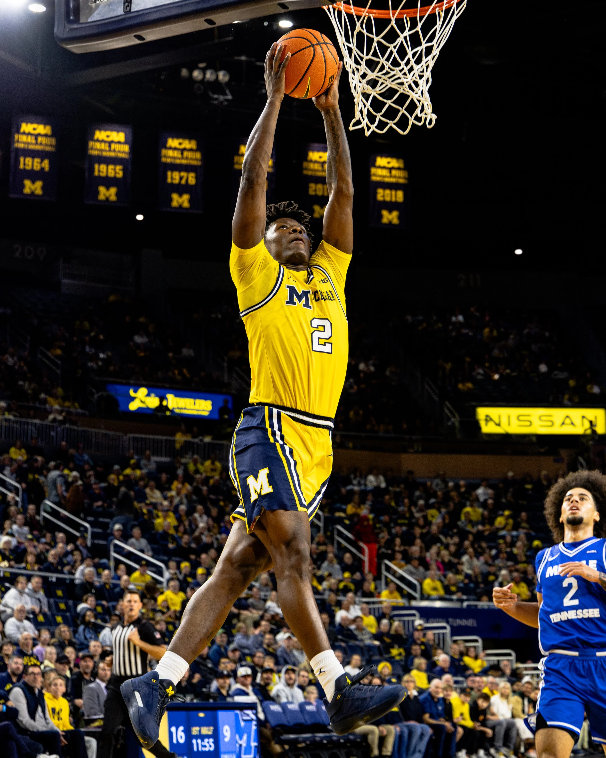 Michigan Men's Basketball vs Middle Tennessee — November 19, 2025 — Photo by Jack Whyte