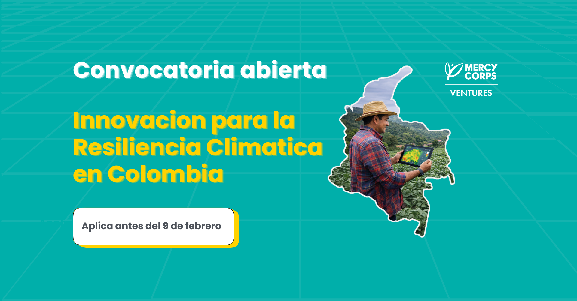 Convocatoria abierta: Innovación para la Resiliencia Climática en Colombia