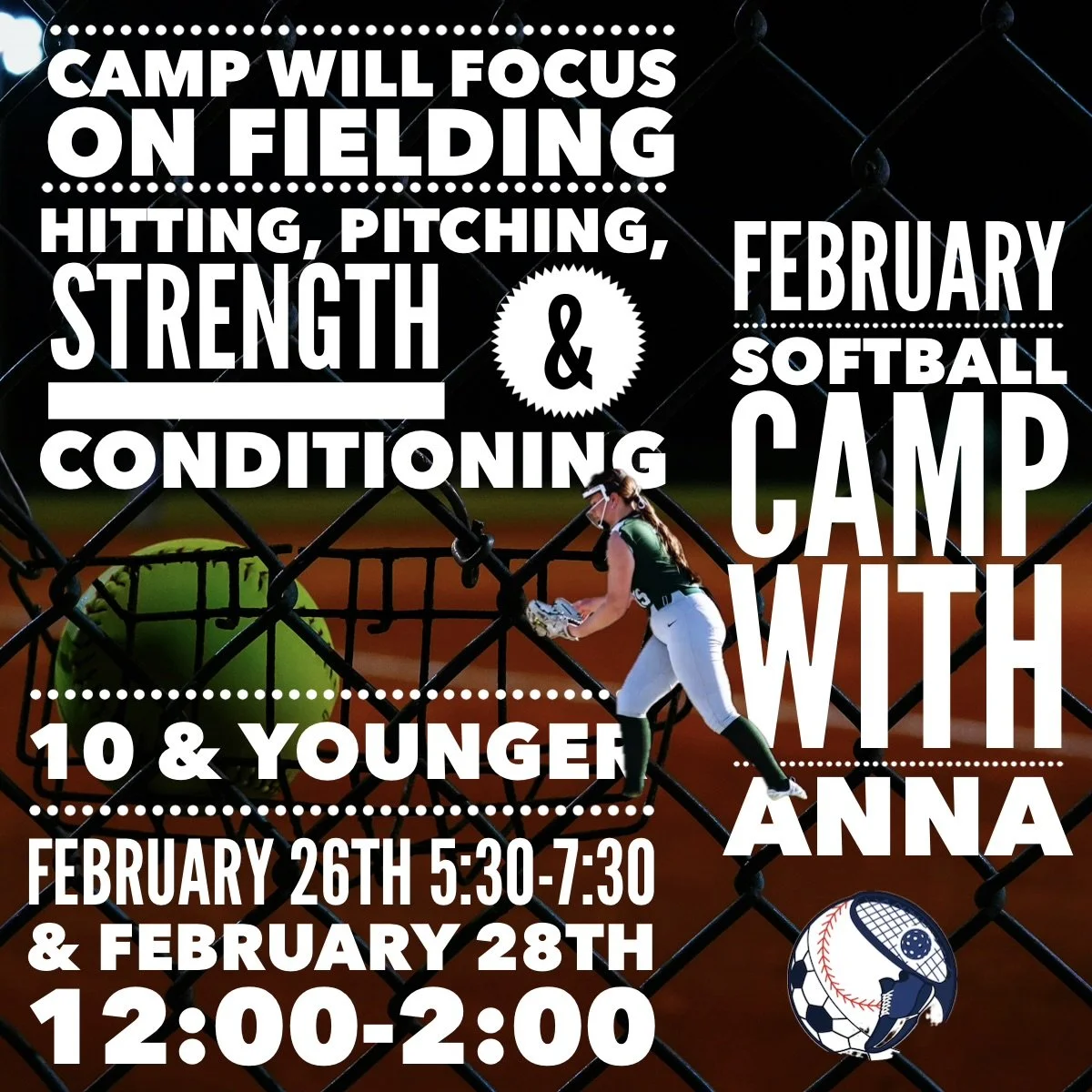 February Softball Camp with Anna