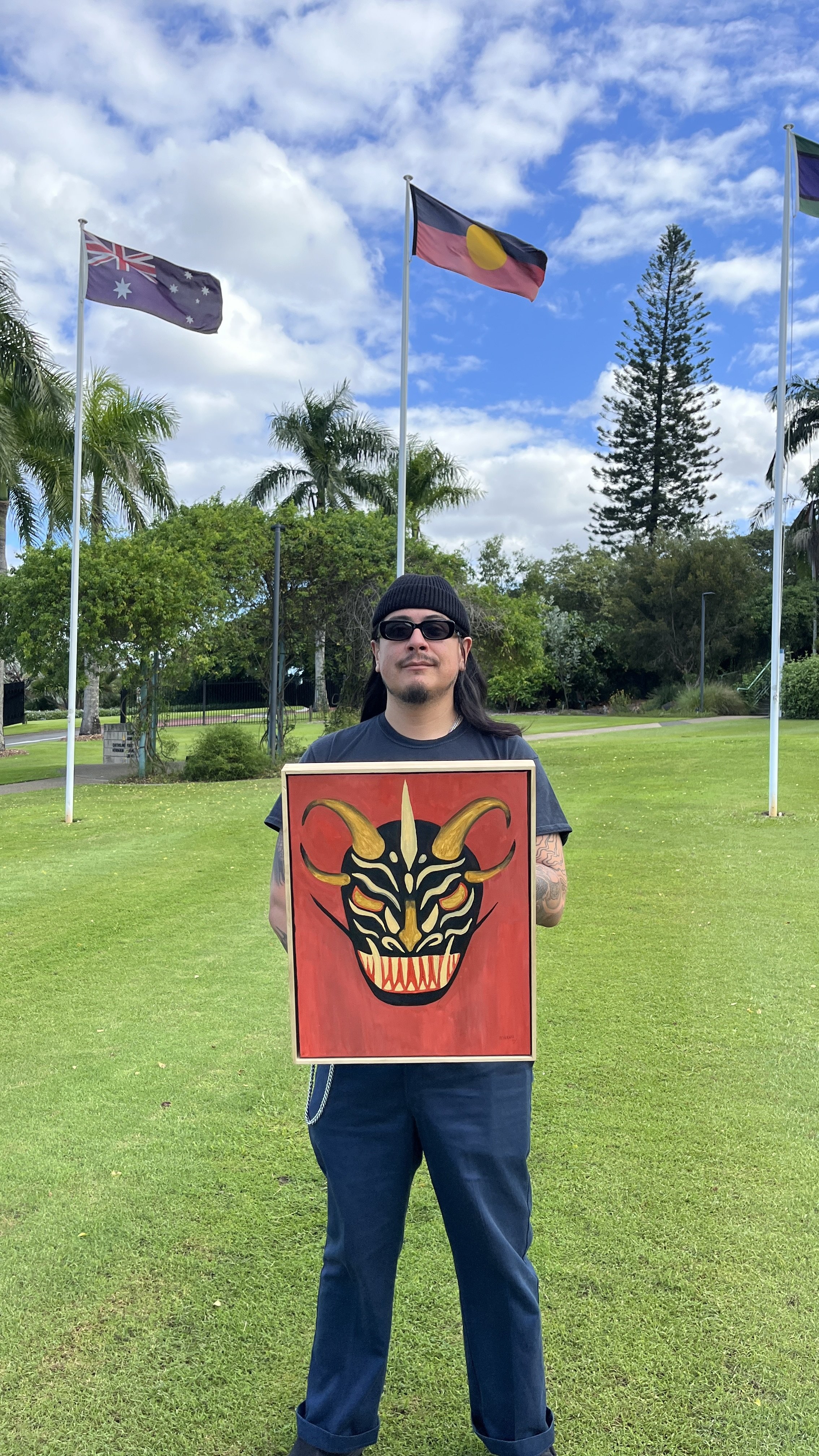 Damian artwork at mount coot tha expo.jpg