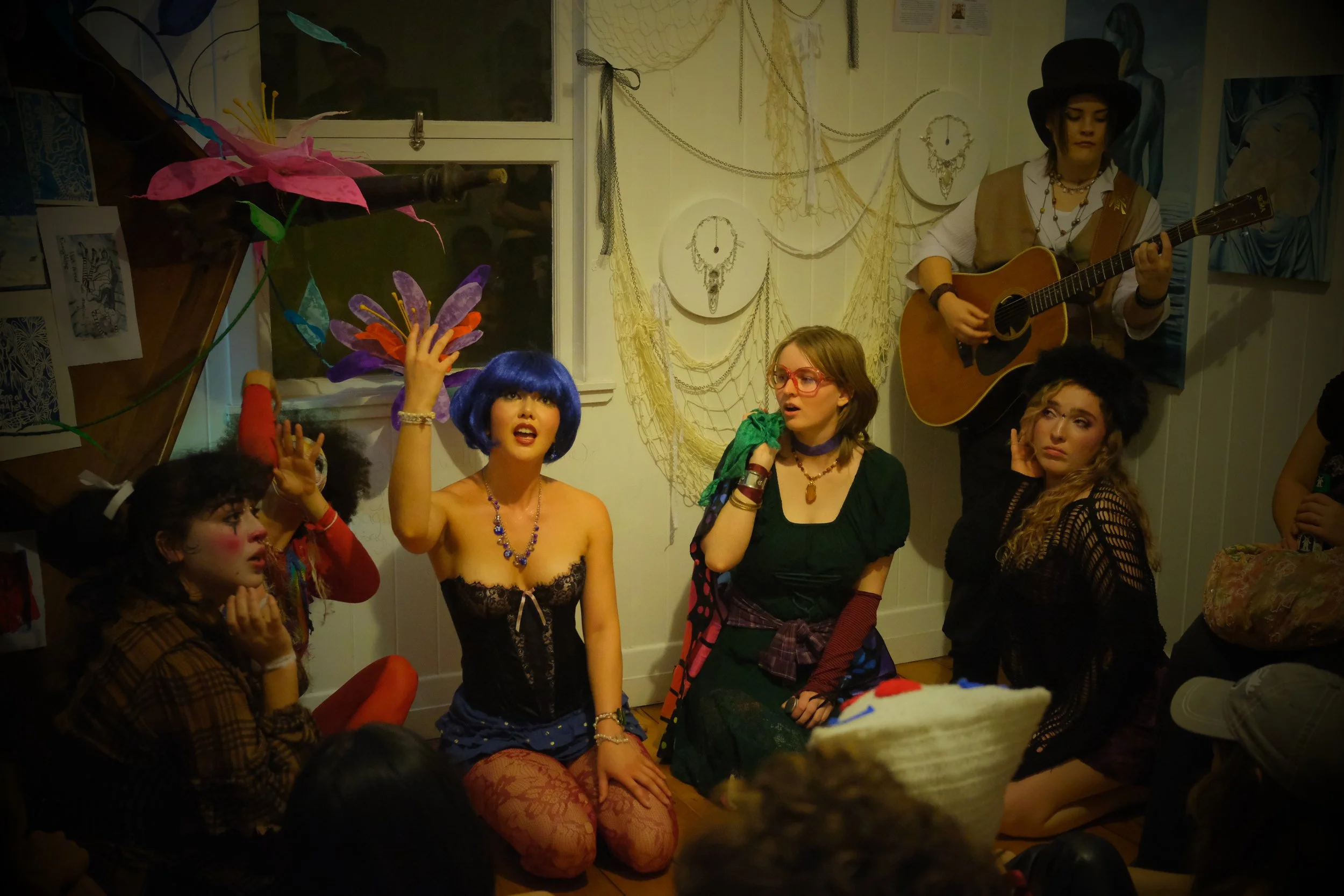 Clair Wheatley performing with her ensemble