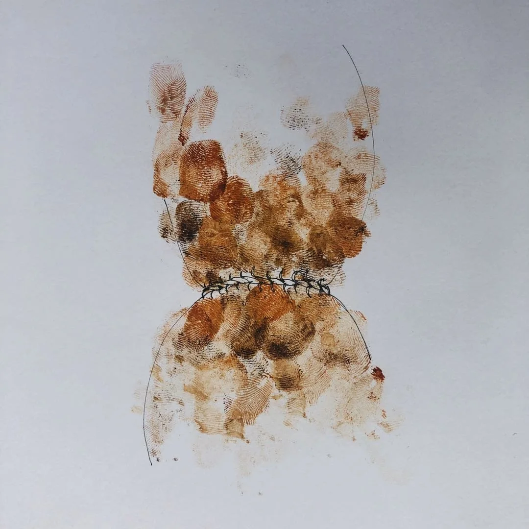 Finger Print
21cm x 21cm
/Gouache, Paper