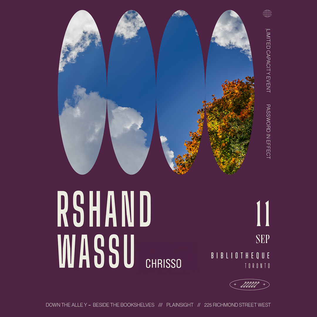 rhshand and wassu at bilblitheque, toronto on sep 11
