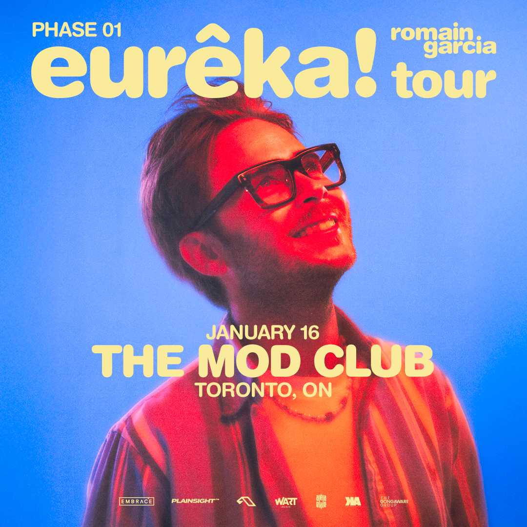 Paris-based DJ and producer Romain Garcia performing live, returning to Toronto for his January 17 show at Mod Club presented by Embrace and Plainsight.