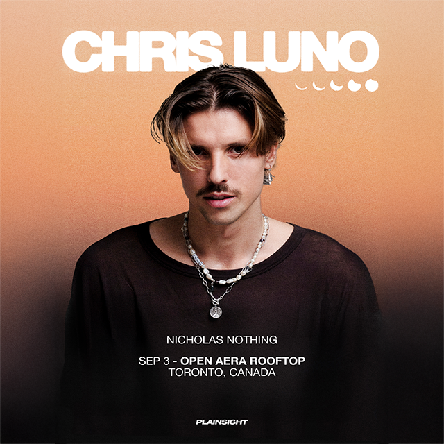 Chris Luno performs a Sunset Set at Open Aera Rooftop in Toronto, Sep 3