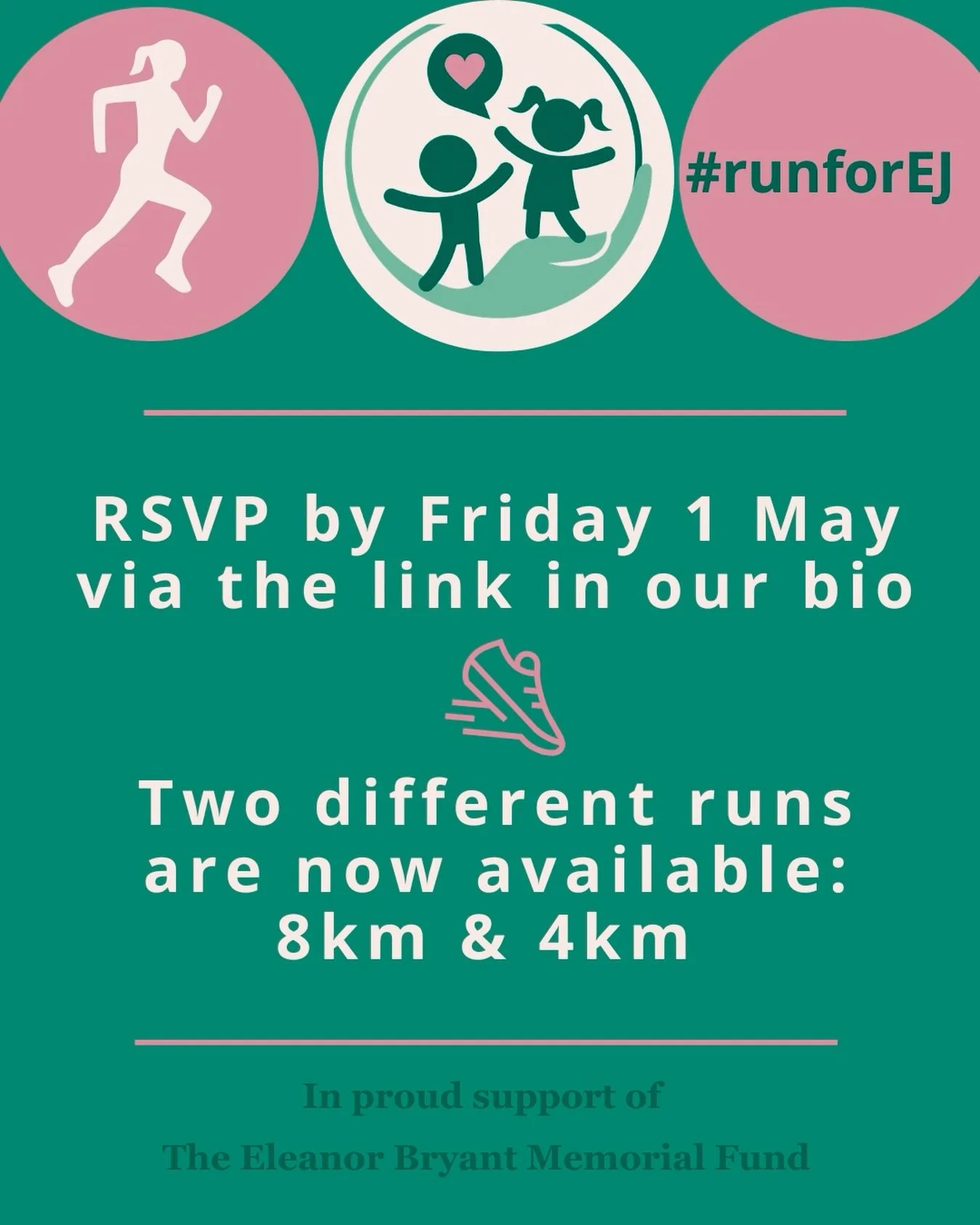 Only 3 sleeps to go! 👟

With our Mount Macedon #runforEJ just around the corner, here are a few important updates from our team. 

📣 We have extended the RSVP date so you have up until Friday, 1 May to register for this free event (via the link in 