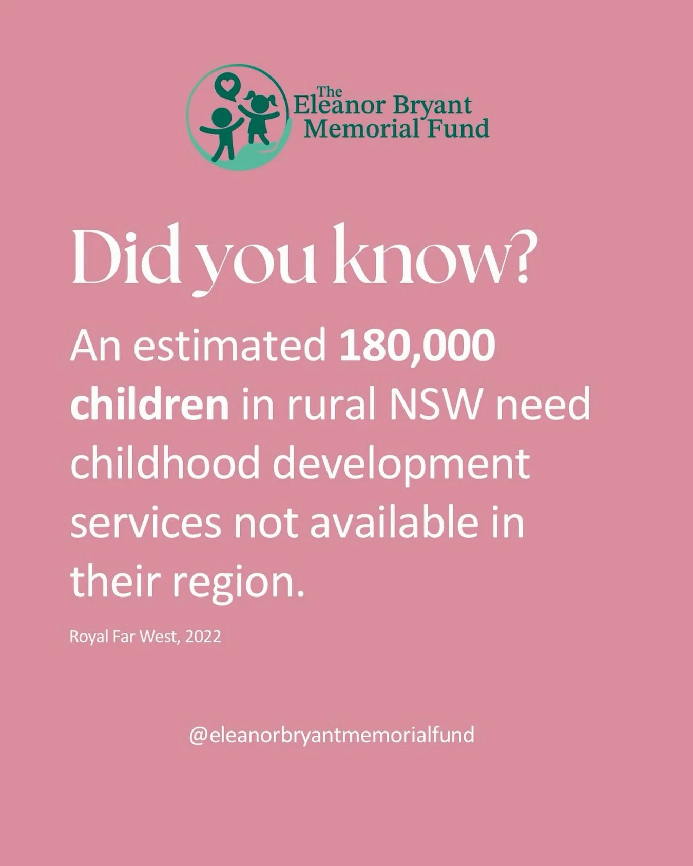 It is our mission at The Eleanor Bryant Memorial Fund to help address the significant challenges rural Australians face accessing health services by providing scholarships to rural students studying or training in allied health fields. 

We want to e