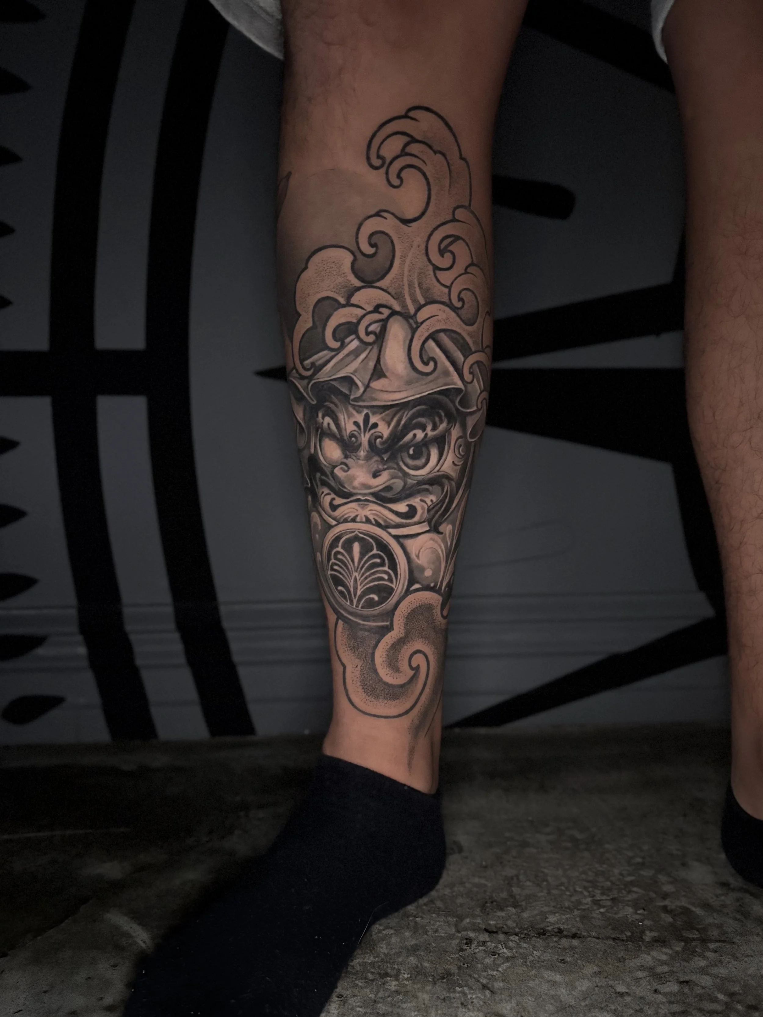 Svenja Soleya Tattoo Auckland daruma doll .jpeg