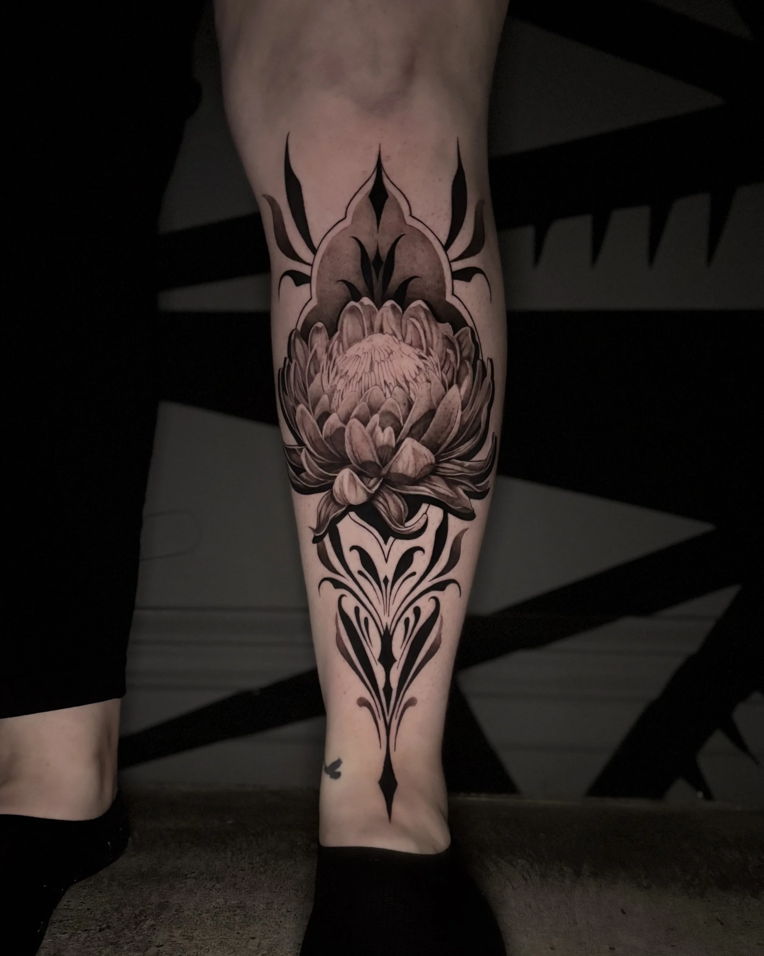 Svenja Soleya Tattoo Auckland ornamental protea flower .jpeg