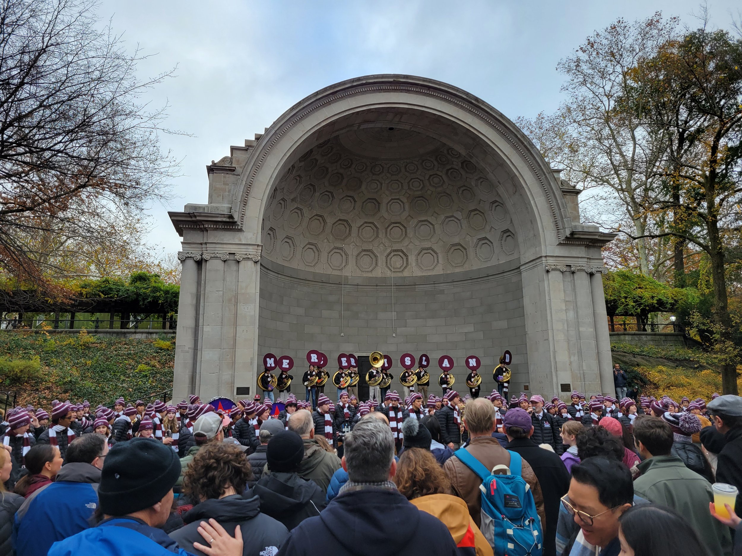 Watching the MI Band in Central Park