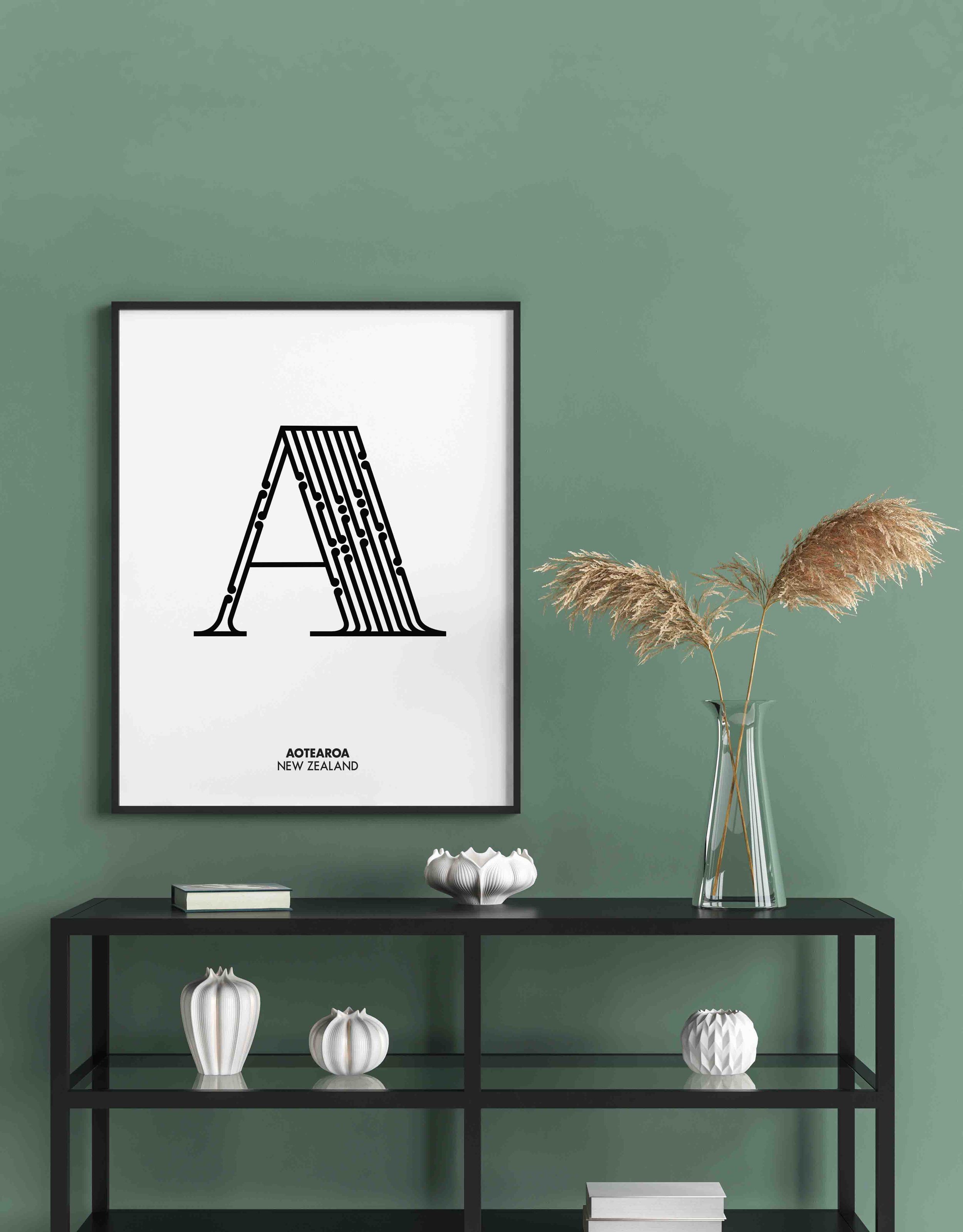 Aotearoa Letters with place names