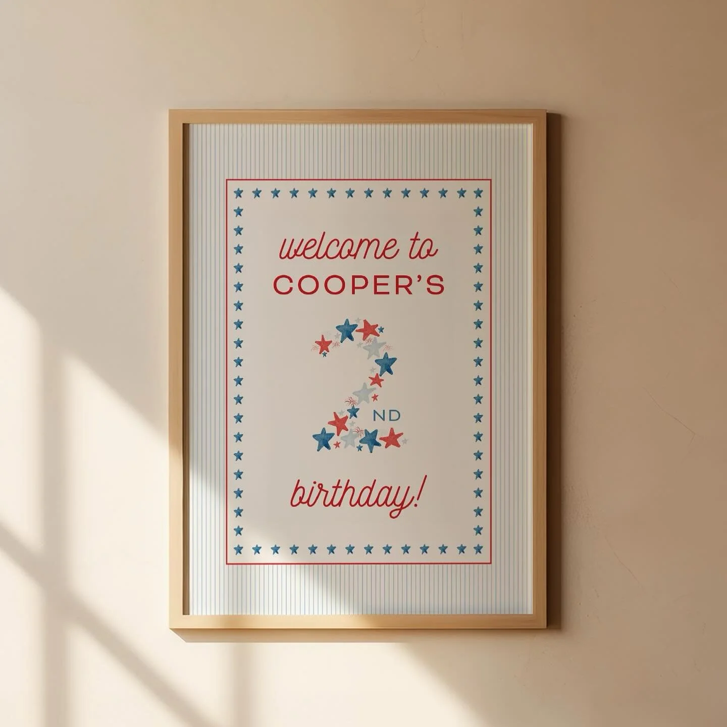 The silver lining of a birthday/holiday overlap &mdash; the most festive themed party! Looks like we&rsquo;ll be seeing stars all week long 🌟🧨 🇺🇸 #redwhiteandtwo #fourthofjuly #kidsbirthdayparty #birthdayinvitation