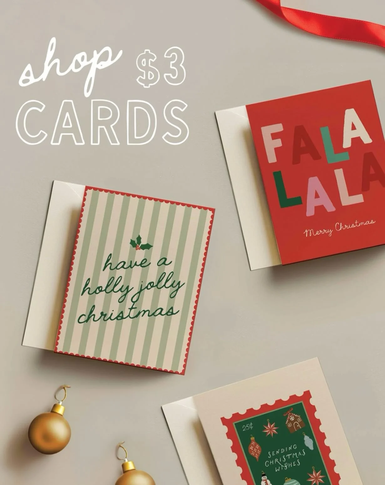 Happy Small Business Saturday! We have loved forming this little community over the past 6 months and are so grateful for every single customer and follower 🫶🏼 

We&rsquo;re celebrating the year&rsquo;s busiest shopping weekend with $3 greeting car