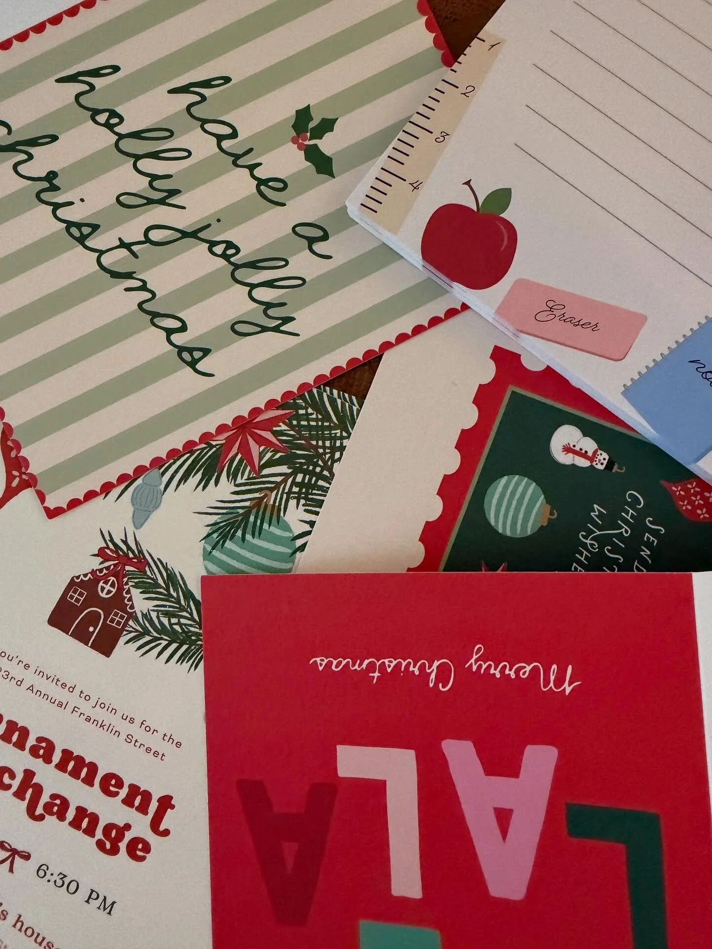 The latest unboxing from our printer has us feeling the holiday spirit in full force! From custom invitations and greeting cards to personalized holiday gifts, we&rsquo;ve been busy creating so many fun pieces this season 🎄💌