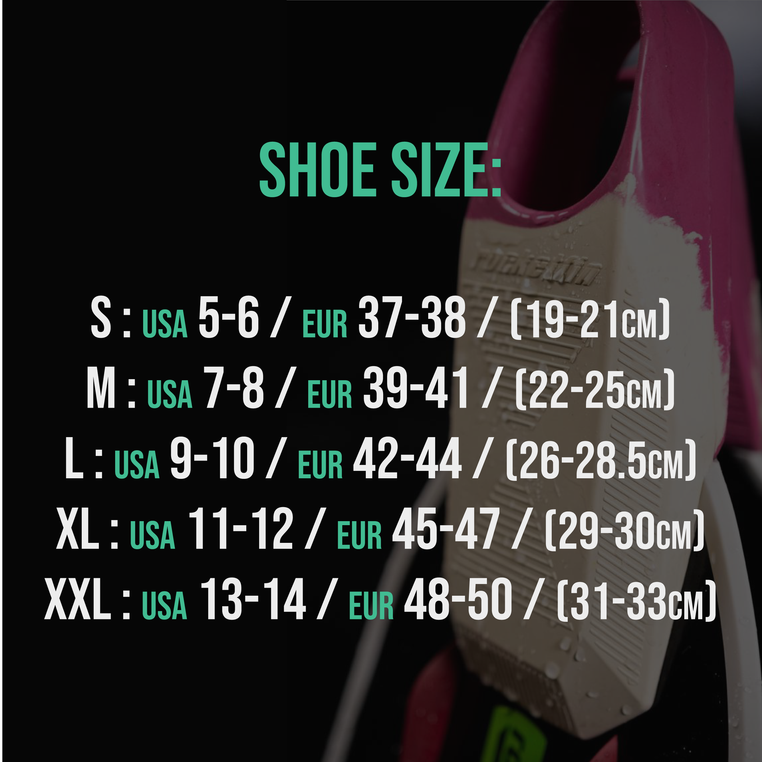 Rocket Fin Shoe Sizes