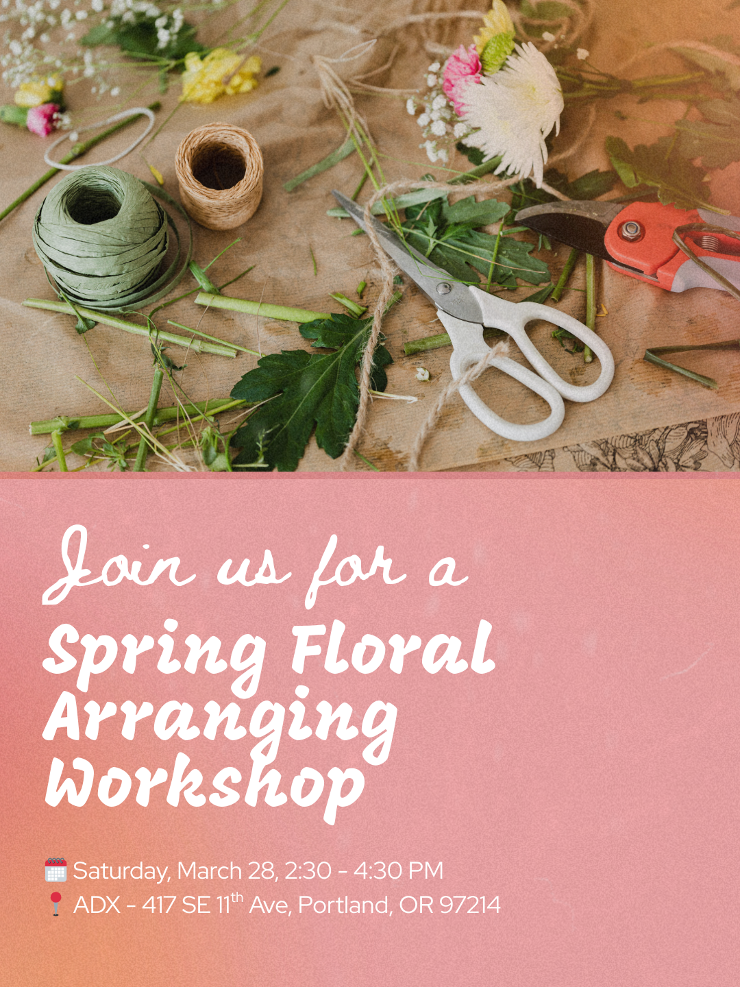 Spring Floral Arranging Workshop
