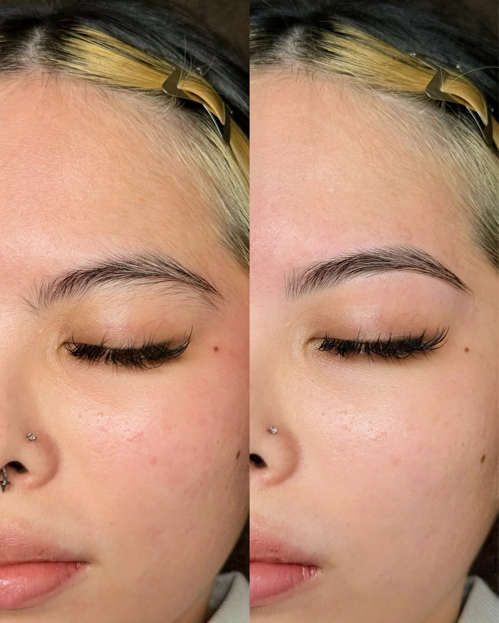 Brow wax, brow sculpt