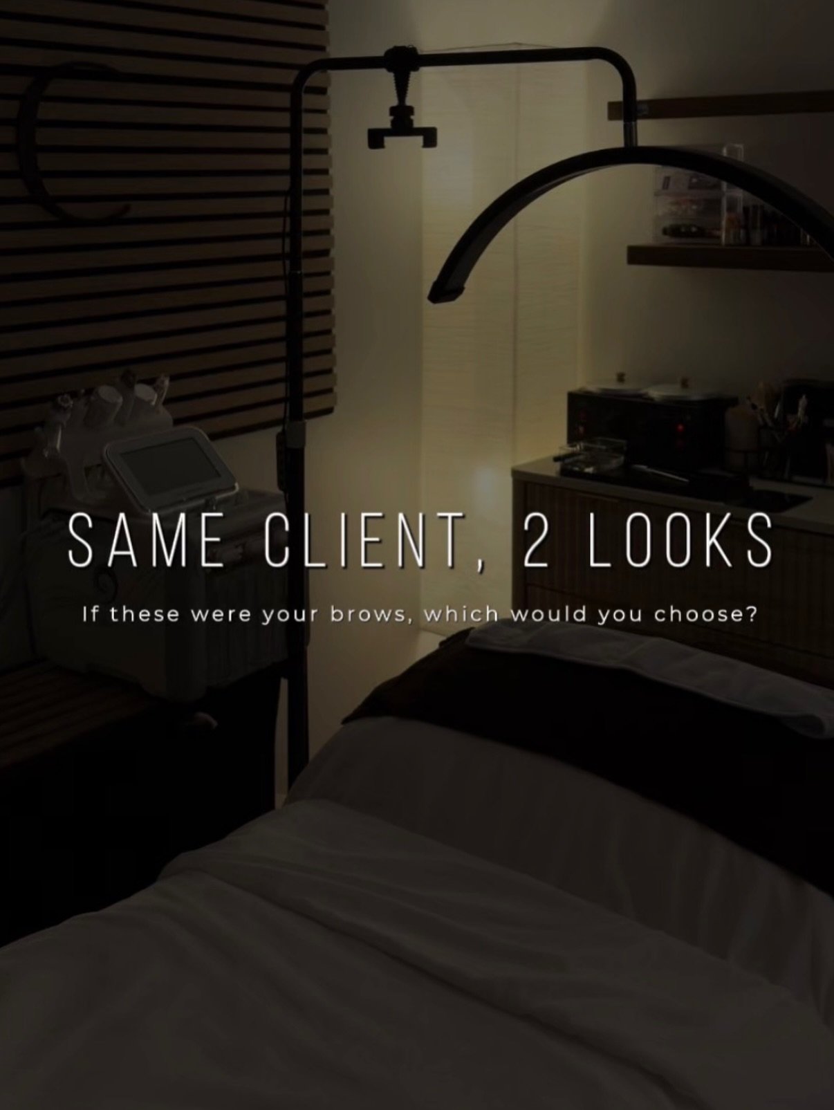 which do you prefer? 
one look says sweet and subtle, and the other says always put together 💅🏼

Brow tint and sculpt (natural)
- natural tint only colors the hairs. tint lasts up to 4 weeks
- brow wax is maintained every 4-5 weeks

Tamed + Tinted: