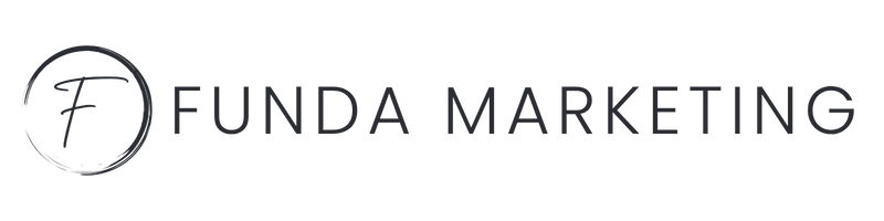 Funda Marketing logo with a circular emblem containing a stylized letter F