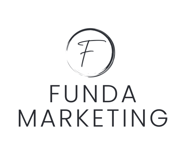 Logo with a stylized 'F' inside a circle, followed by the text 'FUNDA MARKETING'