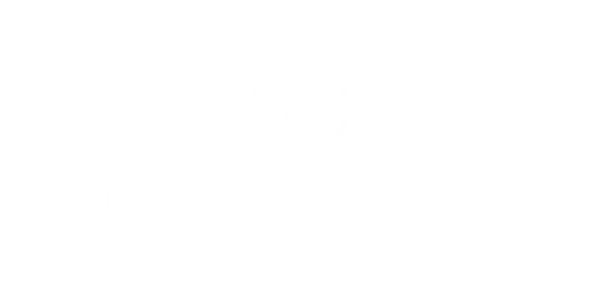 Funda Marketing logo in black and white with a circular emblem containing the letter F