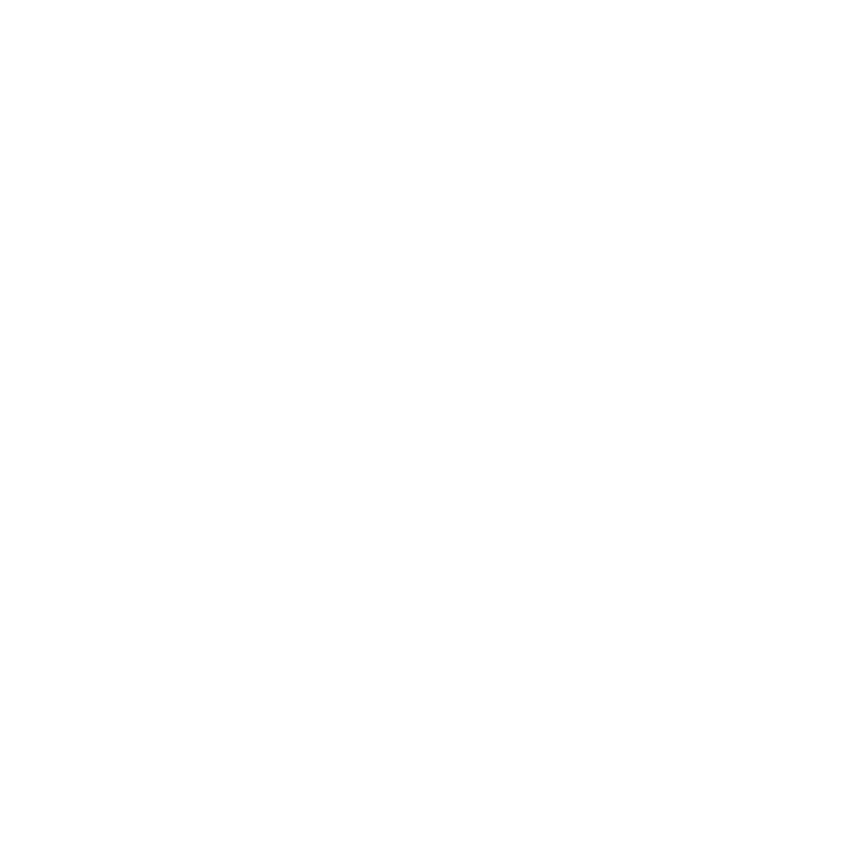 Black and white logo with a circular design containing a stylized letter 'F' inside.