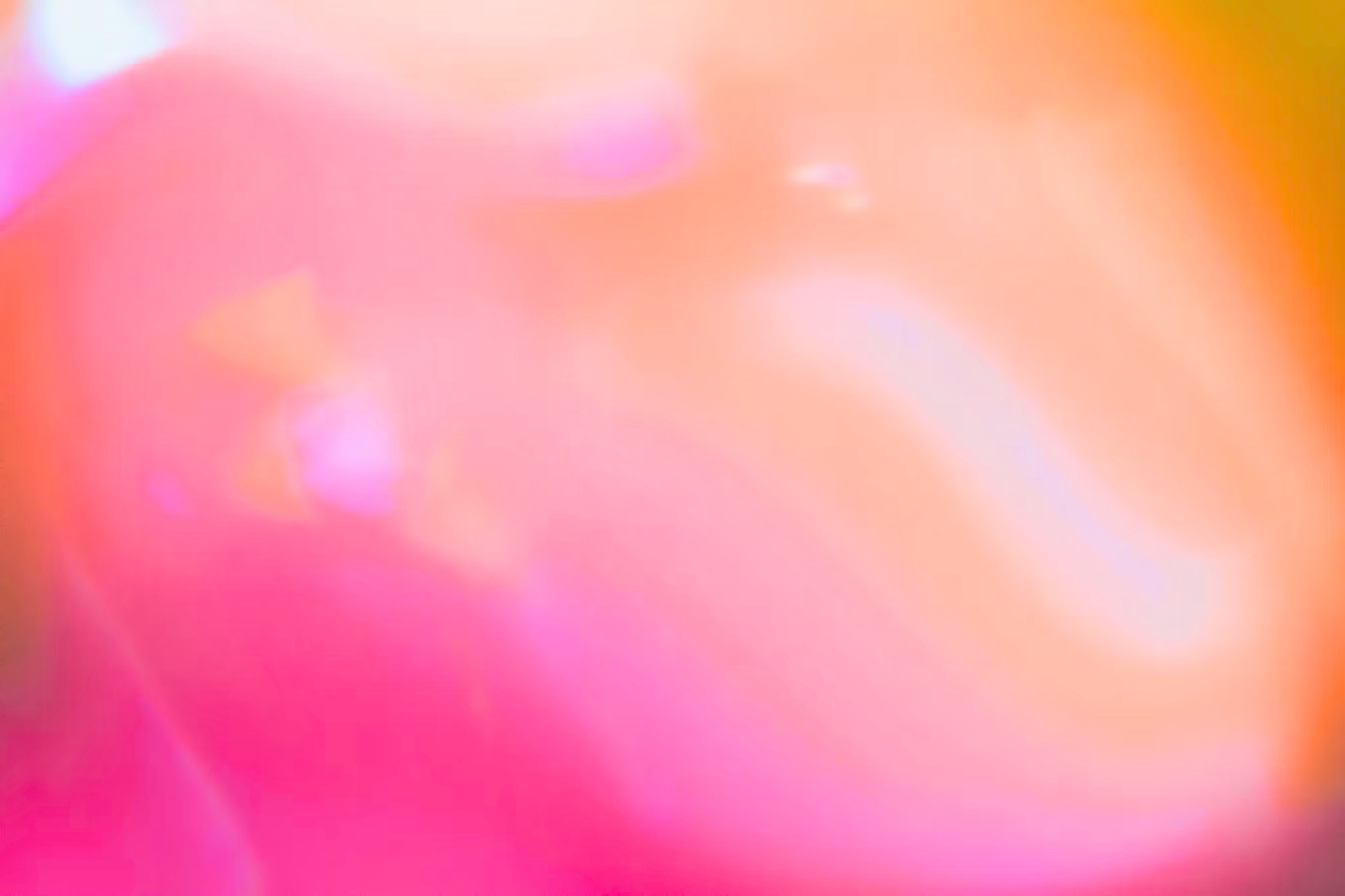 Abstract blurred pink, orange, and yellow bokeh lights.