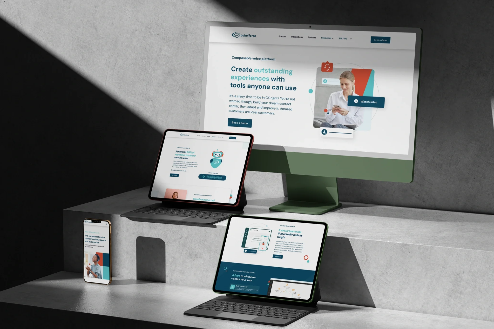 babelforce - Brand Development, Motion Graphics, UI/UX