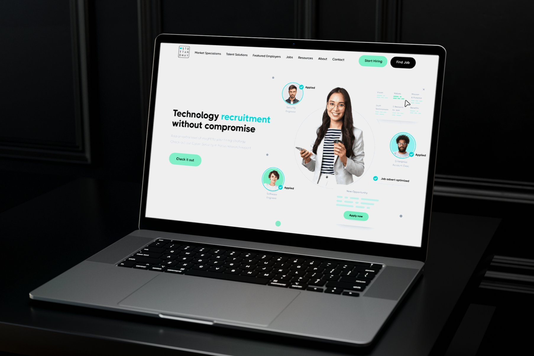 Stott and May - Branding and UI/UX