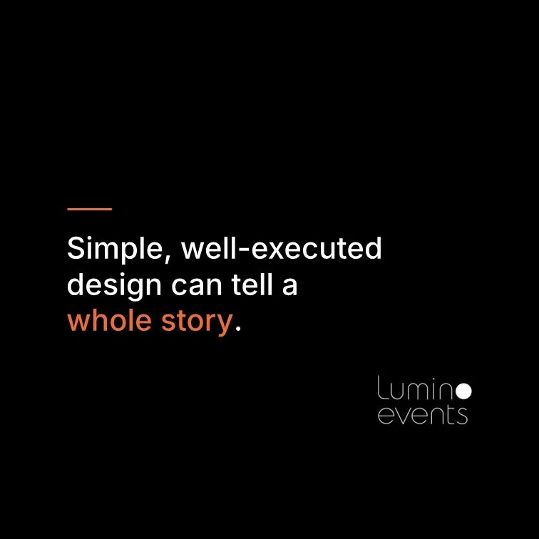 Sometimes the best brand experiences don't need more.

They need the right idea, beautifully executed.

Bold ideas. Flawless execution.