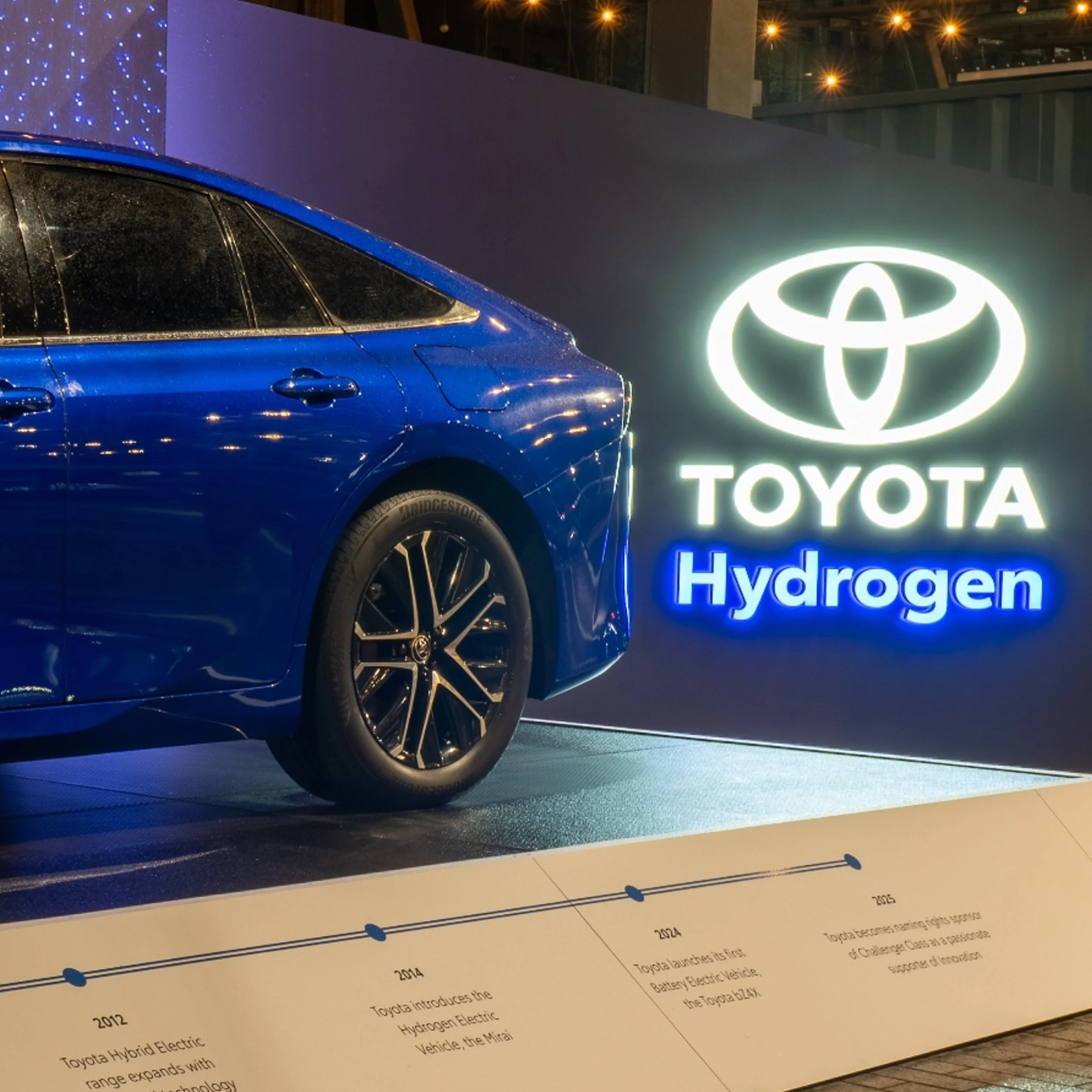 The brief wasn't simply to put a car on display.

Toyota wanted to use its presence at the Bridgestone World Solar Challenge finish line to share its commitment to sustainable transport - in a way that didn't rely on someone being there to tell the s