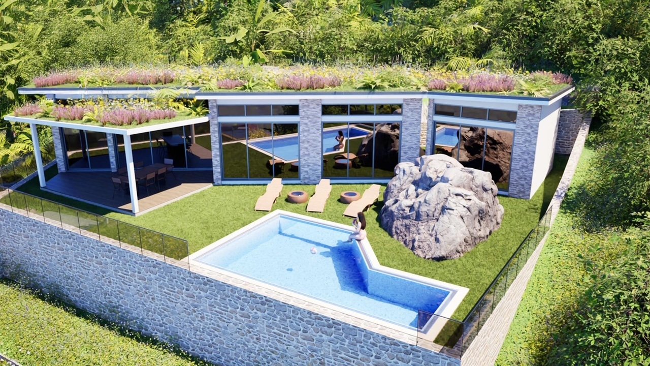 NEW DEVELOPMENT sea view villa nearby Crystal beach- 3 beds, 3.5 baths- Lamai- Leasehold- 11,500,000 thb