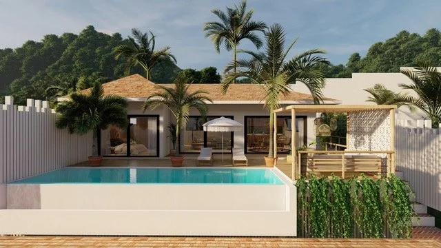 Sea-view villa- 4 bed, 4 bath - Bophut - 22,950,000 THB ( approx USD 800,000)