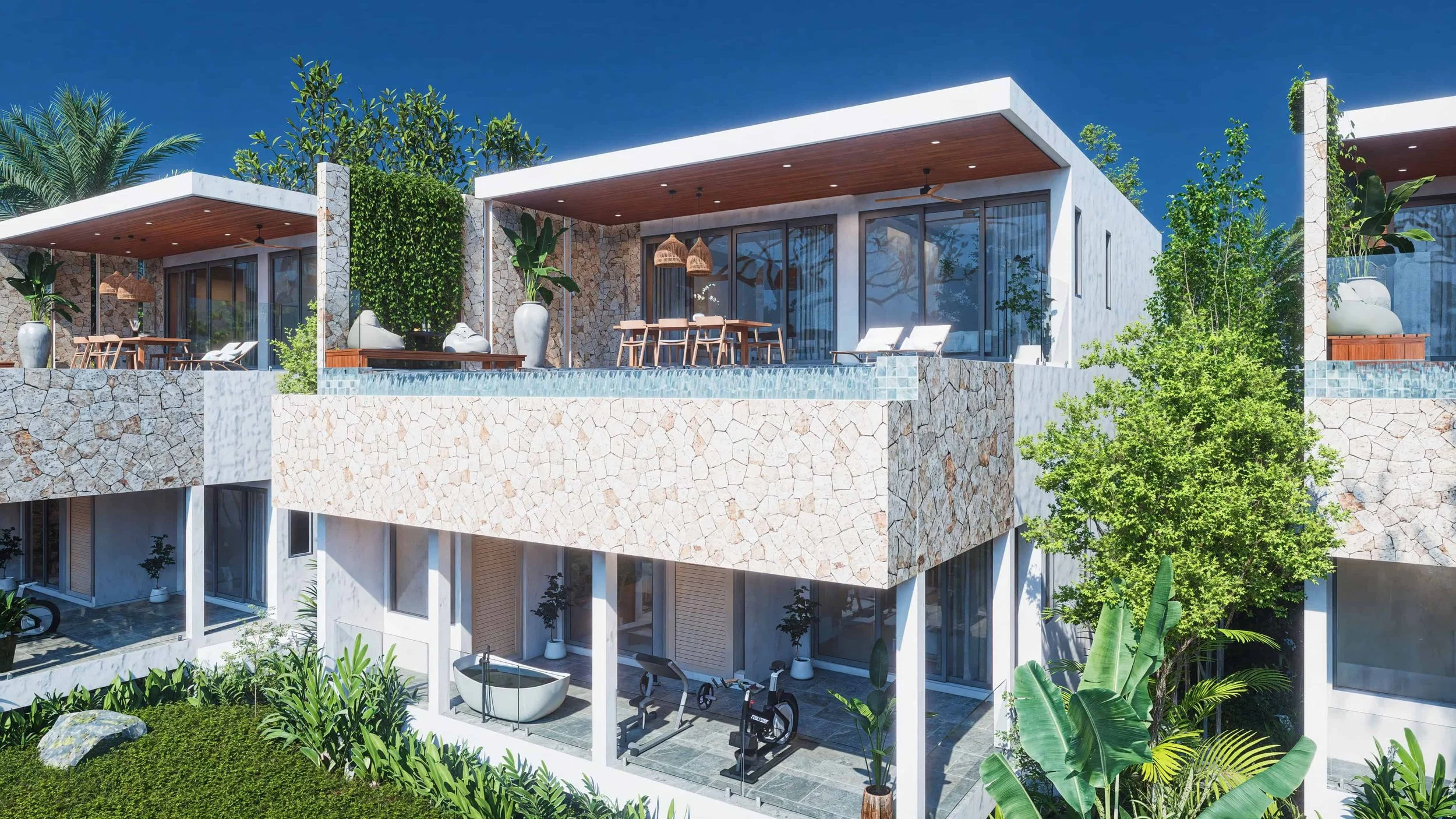 Ultra- exclusive development just 100 meters from Lamai beach- Seaview!- 4 beds, 4.5 baths- Lamai- freehold- 16,900,000 thb 