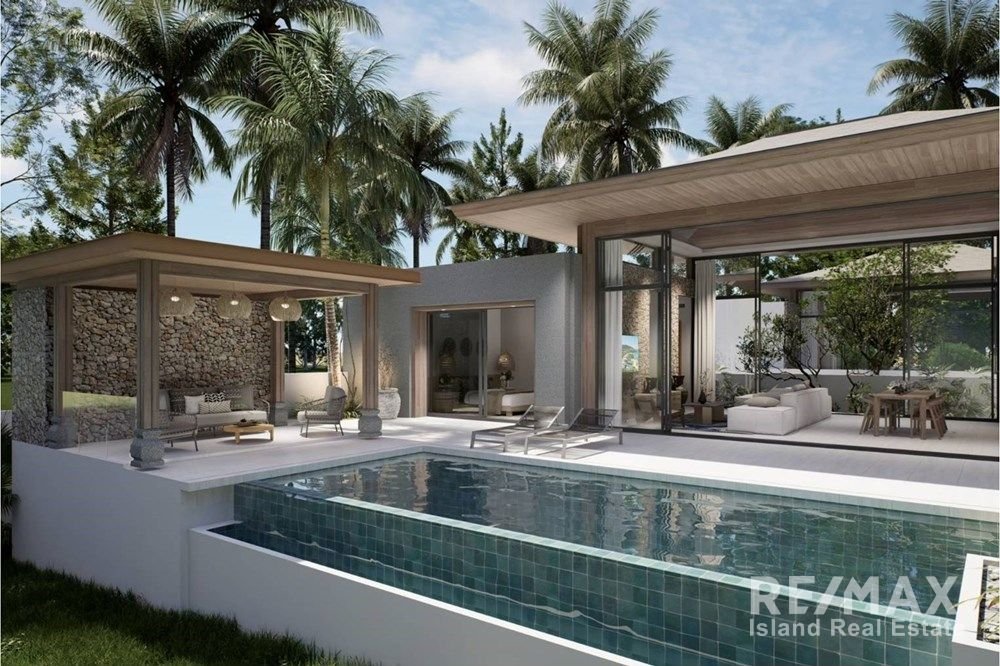 Peaceful and elegant pool villa- Maenam- 3 beds, 3 baths + 2 toilets -freehold- 16,500,000 thb 