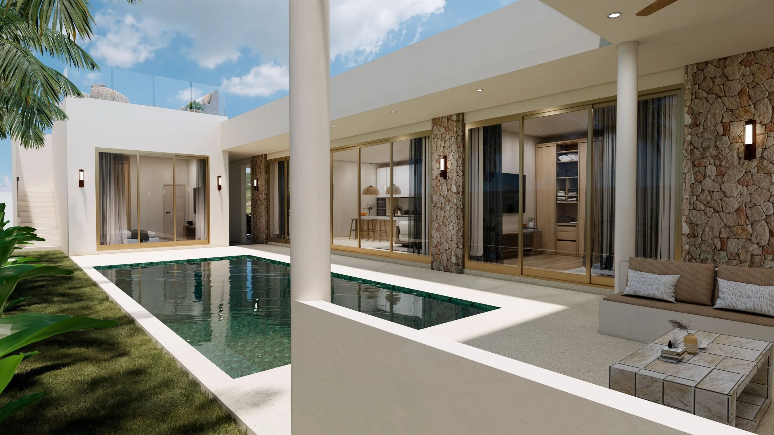 Modern meets tropical- sea view villa- Ban Tai - 3 bed, 3.5 bath -14,800,000 thb