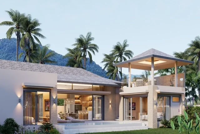 Modern tropical pool villa- Plai laem- 3 bed, 3.5 bath- 11,900,000 thb (USD approx 375,033k) 