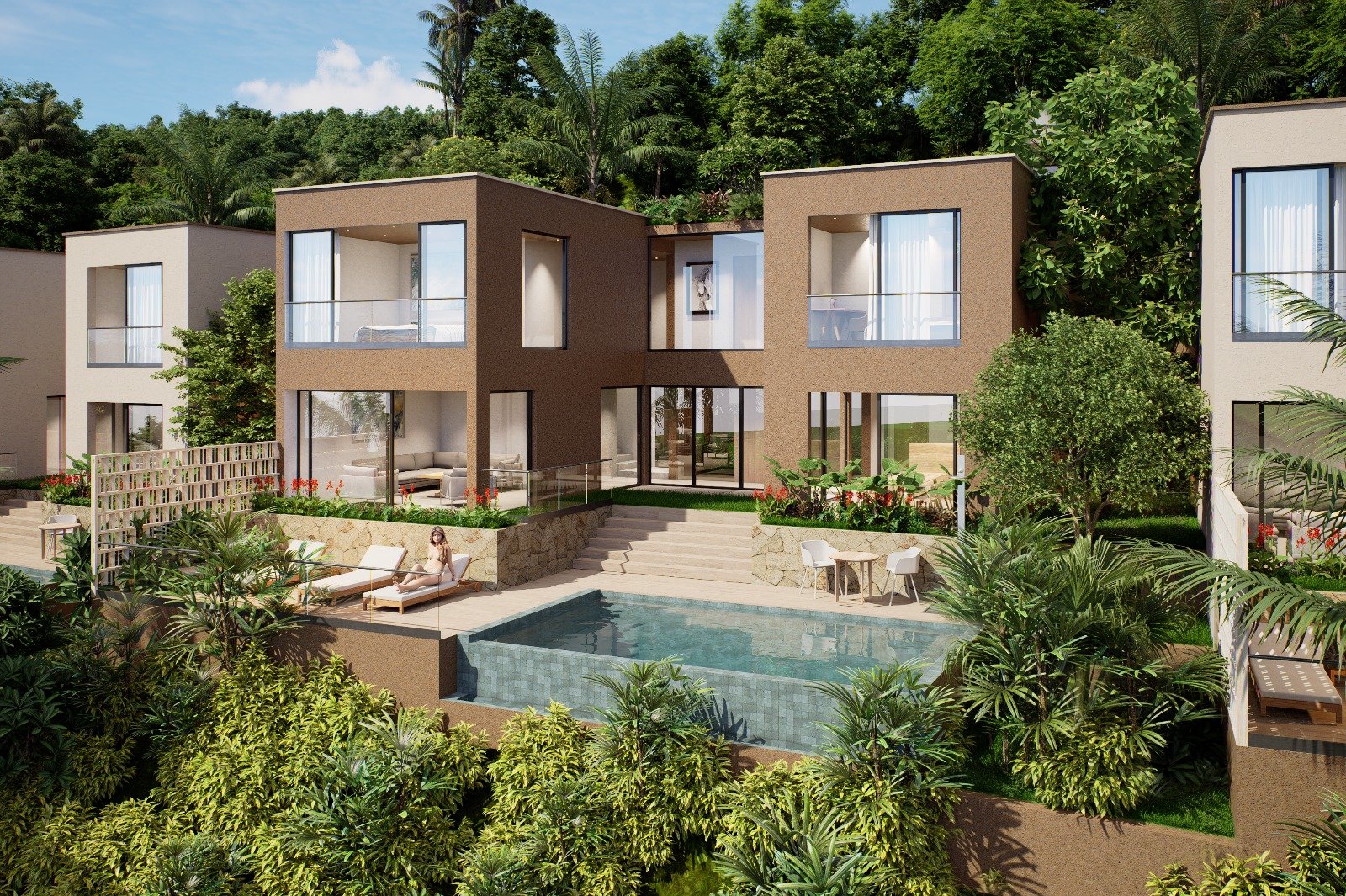Modern seaview villas, close to international schools- bophut- 3 bed, 3 bath + 1 - From 15,490,000 THB