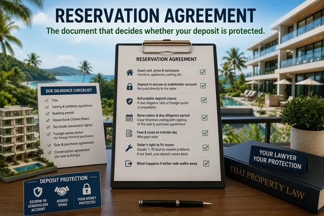 THE RESERVATION AGREEMENT- WHERE THE DEAL REALLY BEGINS