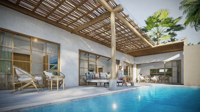 DIRECT LEASE FROM THAI LANDOWNER- Next to international school - 3 beds, 2.5/3.5 baths- Lamai - From 13,690,000 thb unfurnished, 15,150,000 thb furnished (approx 412,101 or 456,050 USD)