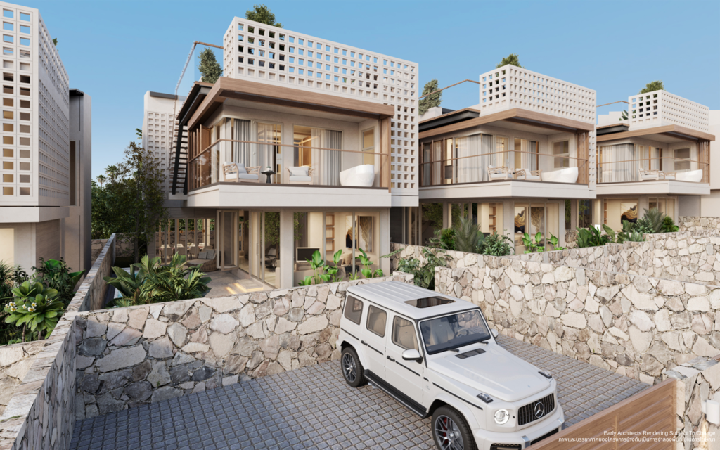 Just steps from Laem Sor beach!- 4 beds, 5 baths - Na Mueang - Freehold or leasehold - From 18,000,000 thb leasehold or 20,000,000 thb freehold (approx 540,540 or 600,600 USD)