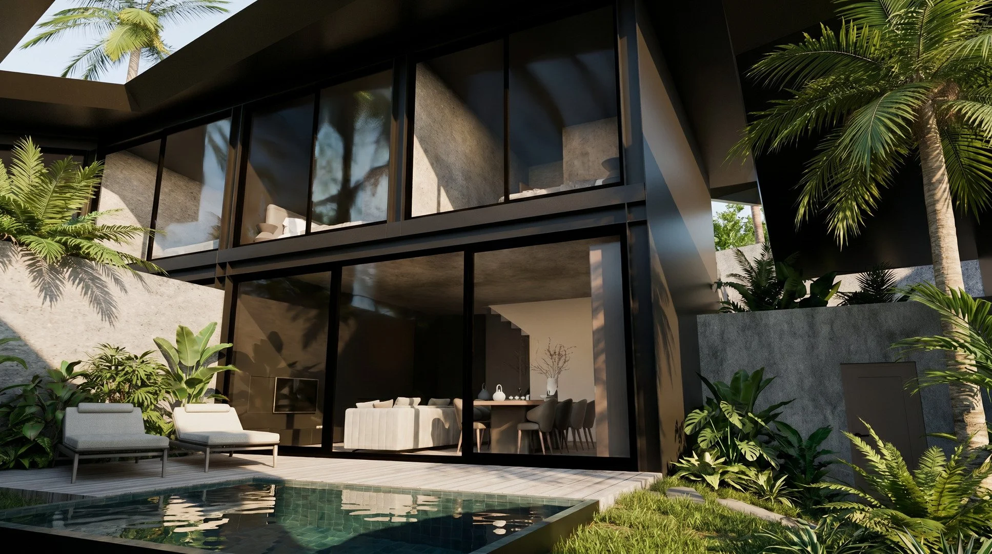 Sea-view contempory loft-styled villas- surrounded by coconut trees- 2 beds, 2 baths- Bophut - 8,000,000 thb
